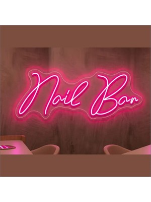 Neonled Nailbar Yazı (Tırnak) Neon LED Dekoratif Aydınlatma