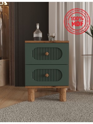 T&B Soho 2 Çekmeceli Komodin - Tamamı Mdf