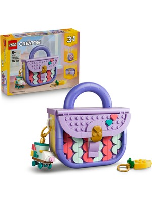 LEGO® Creator 3’ü 1 Arada Saklama Bölmeli Tasarım Çanta 31391 - 8+ için Bavul veya Saklama Kutusu Olan Oyuncak Yapım Seti (272P)