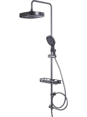 Pierre Cardin Trata Gun Metal Yağmur Duş Sistemi 50-PIE--TRT70-103