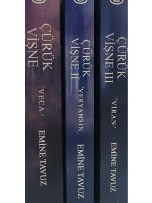Kişisel Yayınlar Çürük Vişne 1-2-3 Seti - 3 Kitap Takım - Emine Tavuz - 2.el Kitap