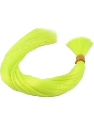 Liyuza Neon Sarı Renkli Sentetik Boğum Saç - 1kg