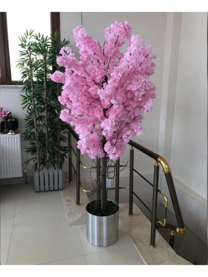 Cihan Çiçekçilik Yapay Ağaç Pudra Pembesi Bahar Dalı 180 cm