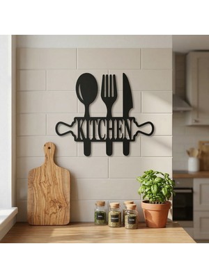 Ulugo Kitchen Yazılı Mutfak Duvar Dekoru