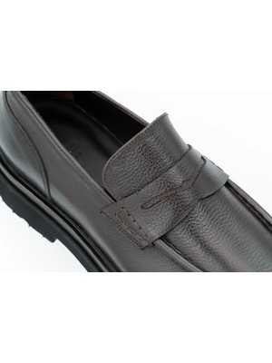 Tuna Hakiki Floter Deri Eva Taban Loafer Model Erkek Ayakkabı - E3424