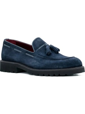 Tuna Hakiki Süet Deri Eva Taban Loafer Model Erkek Ayakkabı - 1641