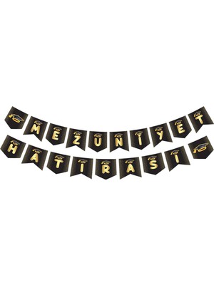 Rönesans Parti Mezuniyet Hatırası Yazılı Zigzag Banner