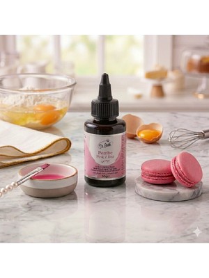 Rönesans Parti Dr. Gusto Pembe Renk Su Bazlı Likit Sıvı Gıda Boyası 60 Gram