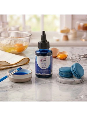 Rönesans Parti Dr. Gusto Mavi Renk Su Bazlı Likit Sıvı Gıda Boyası 60 Gram