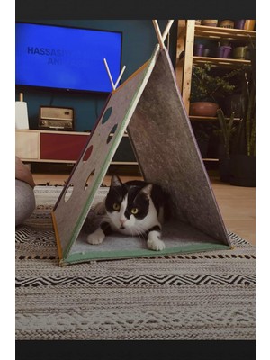 Bypet Cattent Kedi Oyun Çadırı ve Evcil Hayvan Yatağı