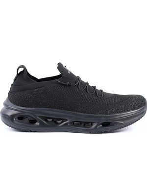 Tuna Bottier Siyah Bağcıksız Erkek Spor Ayakkabı Triko Sneaker - 25ASM851