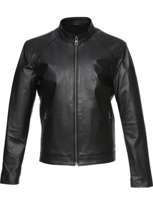 Sanalbolluk Fit Spor Erkek Deri Mont