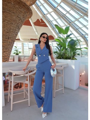 Esra Helvacı Eh Collection Kruvaze Detay Tulum