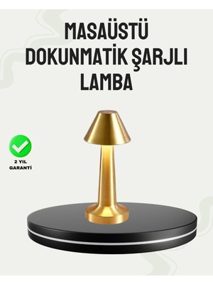Sayarmarkt Kablosuz LED Masa Lambası 1800MAH 3 Renk Aydınlatma Dokunmatik