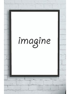 (PSTER12423) Imagine Motivasyon Çerçeveli Tablo3 (40X50CM)