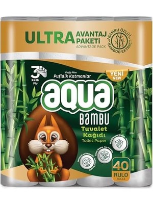Aqua Bambu 40'lı Tuvalet Kağıdı
