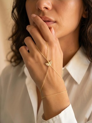 Eva Takı Store Arı Model Gold Renk Şahmeran