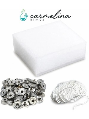 Carmelina 1 kg Parafin + 5mt Fitil + 50 Adet Çıtçıt