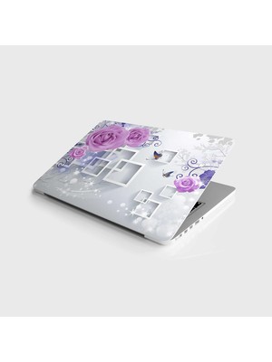 HBMB Store Laptop Notebook Pc Kaplama Etiketi Gül Kare