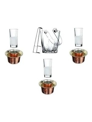 HBMB Store Rakı Ehlikeyf Buz Kovası Set 8 Parça 3 Kişilik 8697JH54748490573