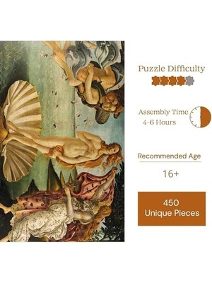 HBMB Store Ahşap Puzzle Yetişkin - 'ün Doğumu - 450 Parça, 29 x 39 cm - Yapıştırıcı Folyo Dahil - Benzersiz Şekilli Parçalar & Özel Figürler - R1-33