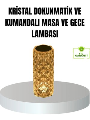 Sayarmarkt Kristal Rgb Led’li Kumandalı Masa ve Gece Lambası – Renkli Işık Modlarıyla Şık Dekoratif