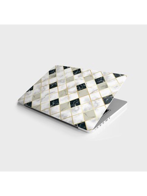 HBMB Store Laptop Bilgisayar Notebook Pc Kaplama Etiketi Mermer Desen