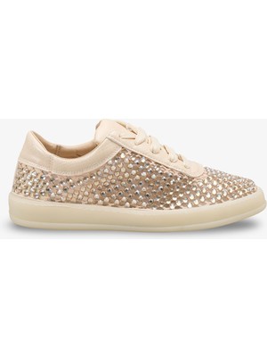 İnna Butikk Miresa Kadın Hakiki Deri Sneaker Spor Ayakkabı - Bej