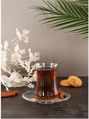 HBMB Store Çay Bardağı Çay Takımı Seti 12 Parça Çay Seti 6 Kişilik FAYA00000802