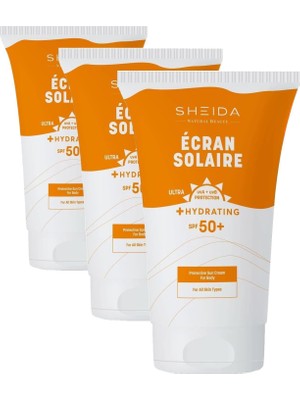 HBMB Store Ecran Solaire Güneş Koruyucu Krem 150 ml Vücut Için (3 Paketi)