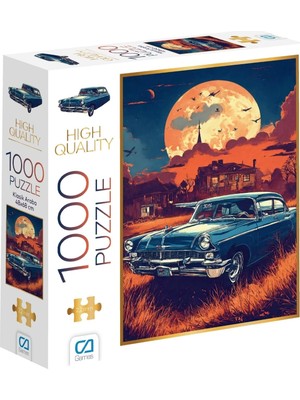 HBMB Store Klasik Araba 1000 Parça 2,2mm Kalınlık 48X68CM Profesyonel Hobi Puzzle Yapboz Serisi