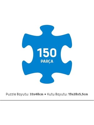 HBMB Store Blue Focus 150 Parça - Cute Anımals (Sevimli Hayvanlar)