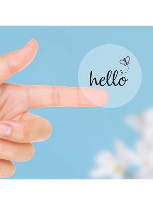 HBMB Store Şeffaf Sticker, Hello 1 Sayfa