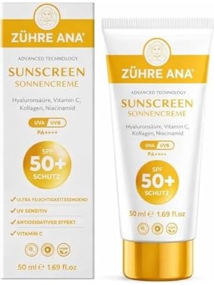 HBMB Store Uva Uvb Leke Karşıtı Yüksek Koruma ve Nemlendirici Etkili Güneş Kremi Spf 50+ 50 ml