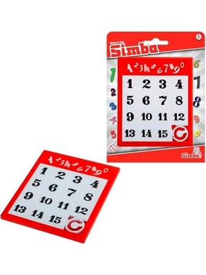 HBMB Store 108614687, Hareketli Sayı Bulmacası, 1'den 15'e Kadar 11,5X13,5CM, Sayı Öğretici, Sayma Sayıları, Özel Tasarım