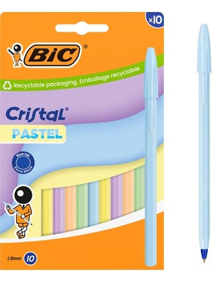 Bic Bıc Cristal Pastel Tükenmez Kalem 10’lu Set