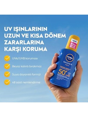 HBMB Store Sun SPF50+YÜKSEK Güneş Koruyucu 200 Ml,suya Dayanıklı,nemlendirici,c Vitamini,hyalüron