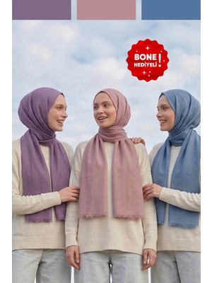 Kamer Scarf Pure Line Serisi Pamuk Konfor Şal 3'lü Paket