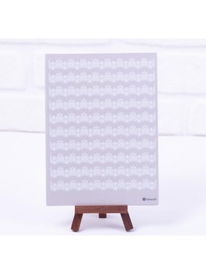 HBMB Store Motifli Gri Sticker Seti, A5 2 Sayfa