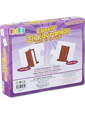 HBMB Store Eşleştir Zıt Kavramlar Mukavva Puzzle