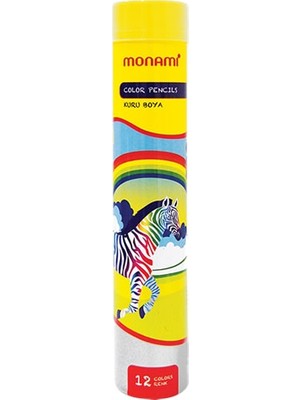 Monami 12 Renk Metal Tüp Kuru Boya Seti Kırtasiye Ürünü Renkli ve Eğlenceli Çizim İçin