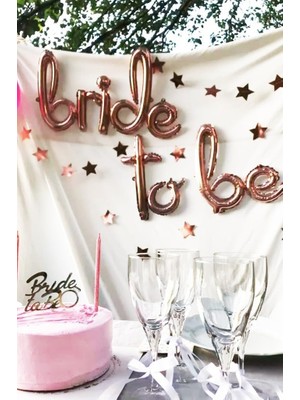 HBMB Store Bride To Be El Yazısı Folyo Balon 104X43CM 3 Parça