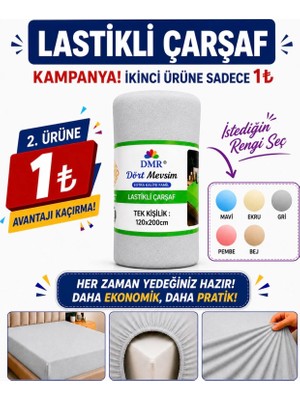 Dolce Mariee Lastikli Pamuklu Yatak Çarşafı – Tam Oturan, Nefes Alan Kumaş - 120x200 Tek Kişilik