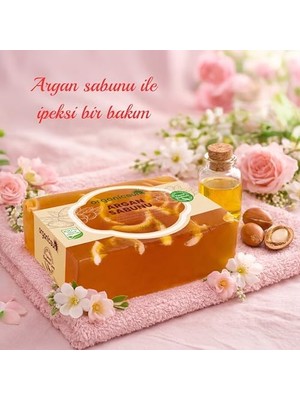HBMB Store Doğal Argan Sabunu 140 gr x 2 Adet - Tüm Cilt Tipleri Için - Nemlendirici ve Besleyici Etki