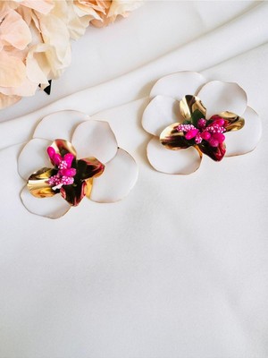Devi Fashion Premium Çiçek Küpe 6 cm