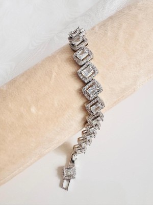 Devi Fashion Premium Baget Silver Renk Ayarlanabilir Bileklik