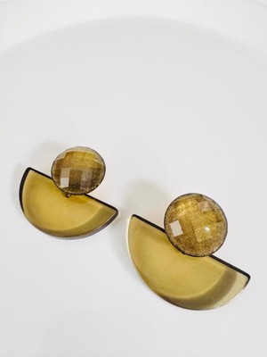 Devi Fashion Yelpaze Lüx Küpe 4 cm