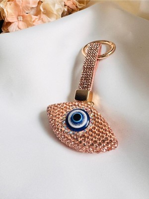 Devi Fashion Nazarlık Göz Anahtarlık Rose Çanta Aksesuarı