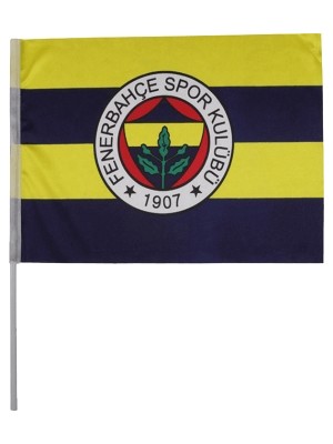 Fenerium 30 x 45 Fb Logo Sallama Bayrak Aksesuar Sarı Mavi Renkli Taraftar Ürünü