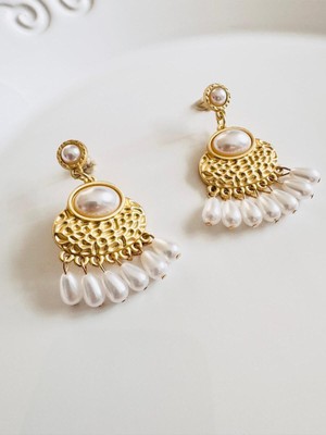 Devi Fashion Vintage Inci Küpe 5 cm